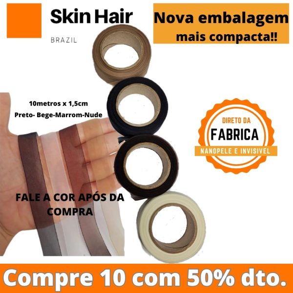 kit 10 poliester micropele, nanopele skinhairbrazil com 50% desconto